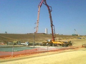 37m concrete pumping