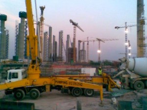 42m concrete pump at Medupi