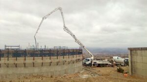 concrete pump truck